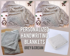 Handwriting Personalized Blanket