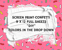 #20999 - Screen Print Transfer Ready to Press - CONFETTI FLOOD SHEETS (ALL COLORS)