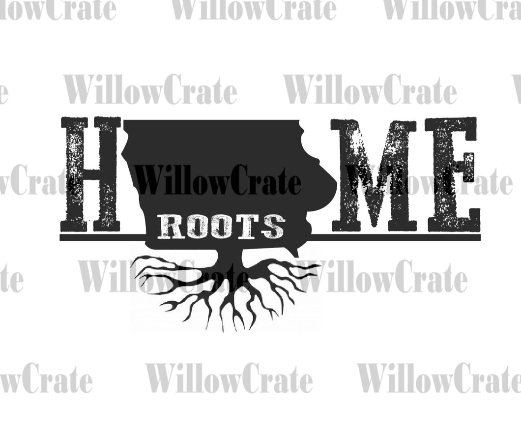 #1042 Digital Download - Iowa Roots - PNG Only