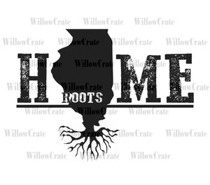 #1072 Digital Download - Illinois Roots - PNG Only