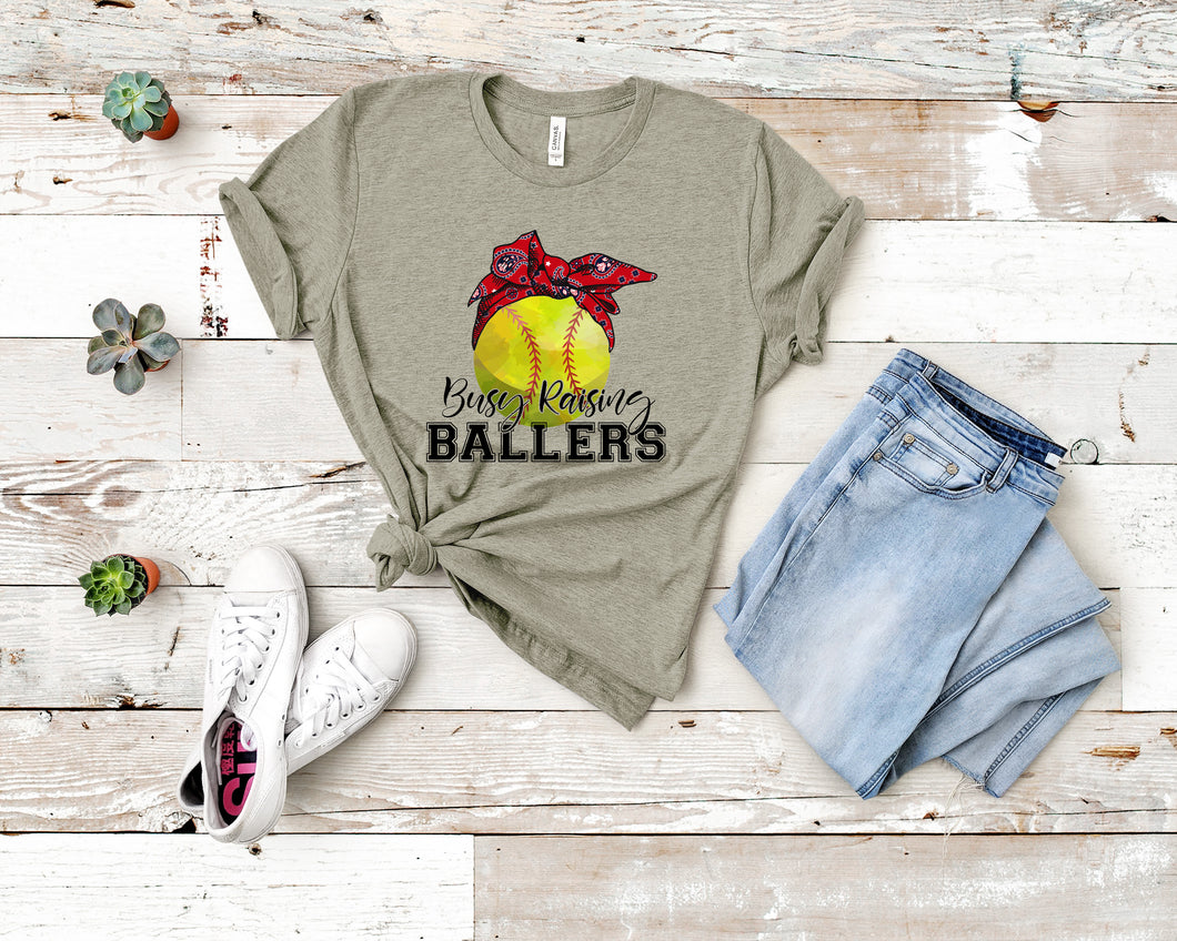 #1033 Sublimation Transfer Ready to Press - Softball Raising Ballers- Sublimation Print