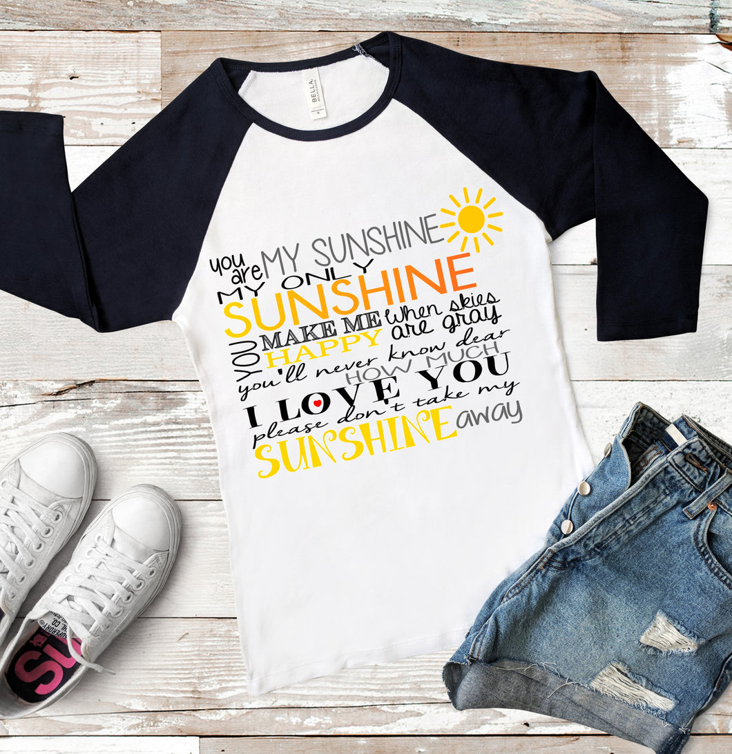 #1124 Sublimation Transfer Ready to Press - You Are My Sunshine- Sublimation Print