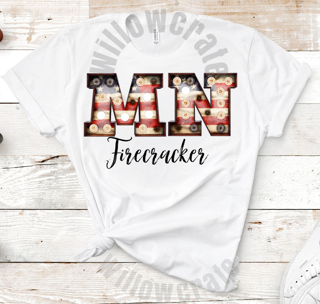 #1133 Sublimation Transfer Ready to Press - MN Firecracker- Sublimation Print
