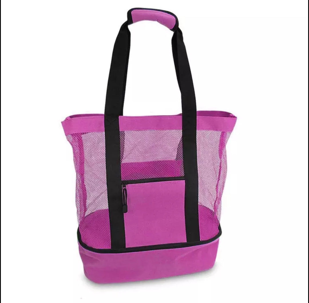 **RTS** Insulated Mesh Beach Tote Cooler **PURCHASE ALONE** READ DESCR ...