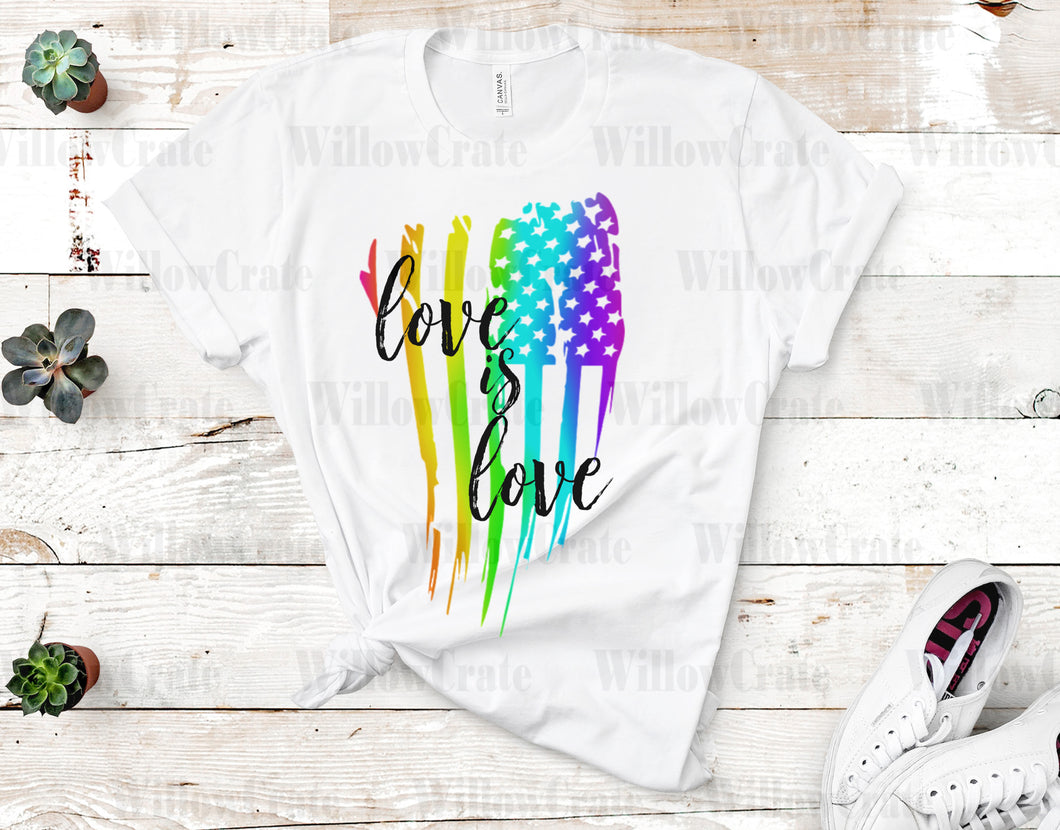 #1135 Sublimation Transfer Ready to Press - Love Is Love- Sublimation Print