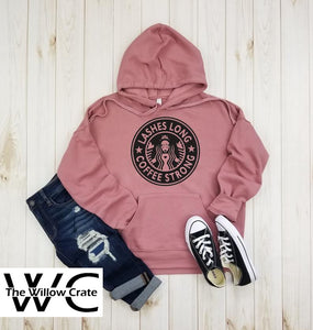 Lashes long Coffee strong Starbucks Inspired Hoodie